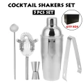 750ML Stainless Steel Cocktail Jigger Mixer Bar Drink Shaker Bartender Kit Set