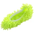 Vicanber Mop Lazy Dust Slippers Floor Polishing Washable Cleaning Home Clean Socks Shoes (Green, 1PC)