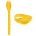 Vicanber Portable Silicone Soap Bracelet Wristband Hand Dispenser with Squeeze Bottles (Yellow)