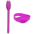 Vicanber Portable Silicone Soap Bracelet Wristband Hand Dispenser with Squeeze Bottles (Purple)