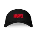 Marvel Logo Black Steel Adjustable Embroidered Cotton Unisex Cap/Hat