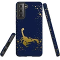 For Samsung Galaxy S21 Case, Armor Back Cover, Scorpio Drawing