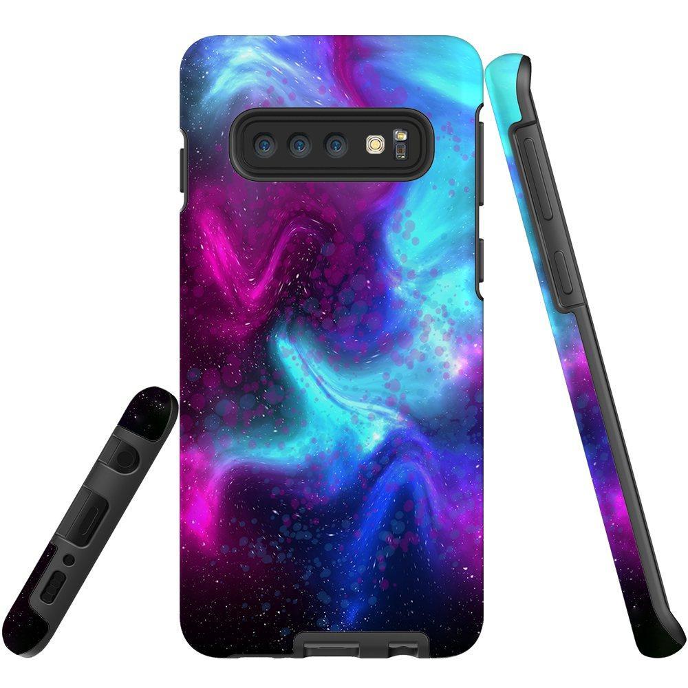 For Samsung Galaxy S10 Case, Armor Back Cover, Abstract Galaxy