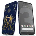 For Google Pixel 3 XL Case, Armor Back Cover, Gemini Drawing