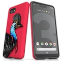 For Google Pixel 3 XL Case, Armor Back Cover, Cassowary Portrait