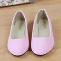 Vicanber Ballets Ballerina Dolly Pumps Ladies Flat Slip On Loafers Suede Shoes(Pink,AU 3.5)