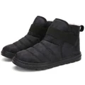 Vicanber Winter Warm Snow Ankle Boots Thermal Thicken Fur Lined Ski Shoes Camo(Black,AU 6.5)