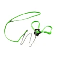 Vicanber Adjustable Parrot Bird Harness Leash Training Rope Anti Bite Flying Band (Green)