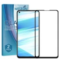 [Set of 2] Full Coverage OPPO A52 Tempered Glass Crystal Clear Premium 9H HD Screen Protector by MEZON (OPPO A52, 9H Full)