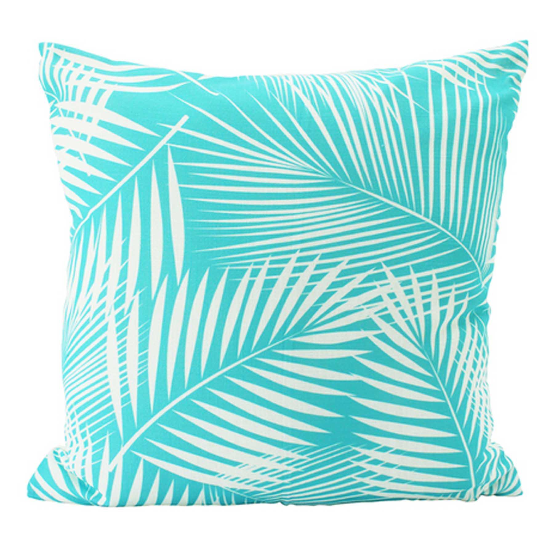 Lush Blue Palm Leaves Sofa Bed Decor Throw Pillow Cushion 45x45cm