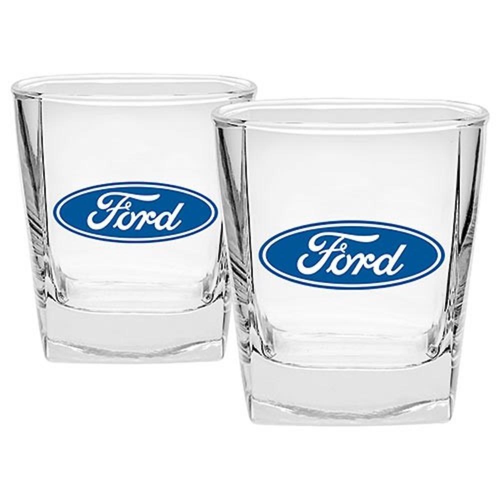 Ford Logo 2 Spirit Glasses Set 285ml Drinkware Barware