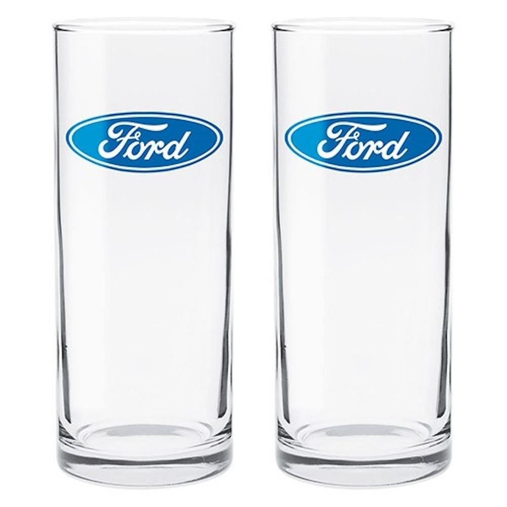 Ford Logo Highball Glasses Set of 2