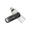 SANDISK 128G iXpand Flash Drive Go SDIx60N USB-A Lightning USB 3.0 Silver password-protect for iPhone & iPad