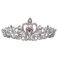 GoodGoods Rhinestone Crowns Prom Veil Headband Princess Bridal Crystal Wedding Hair Tiara