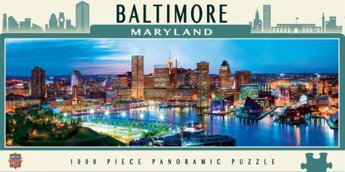 Baltimore City Panoramic Jigsaw Puzzle, 1000 Piece