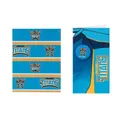 NRL Gift Card With Badge + Wrapping Paper - Gold Coast Titans - Gift Wrap