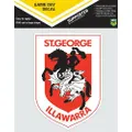 NRL Game Day Decal - St George Illawarra Dragons - Car Sticker 180mm