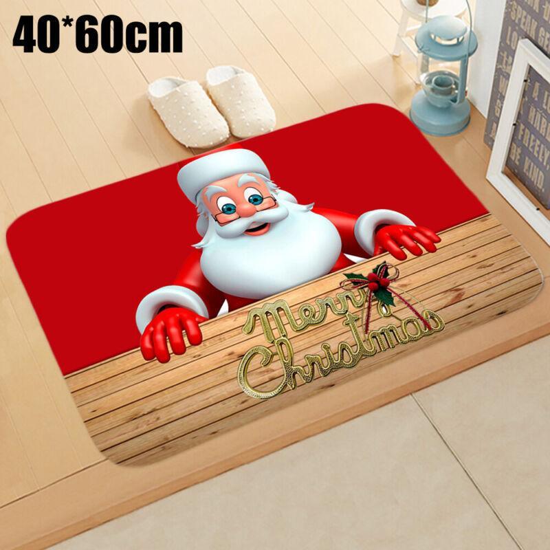 GoodGoods Christmas 3D Printed Carpet Xmas Anti-Slip Room Rug Floor Mat Indoor Decoration (6#)