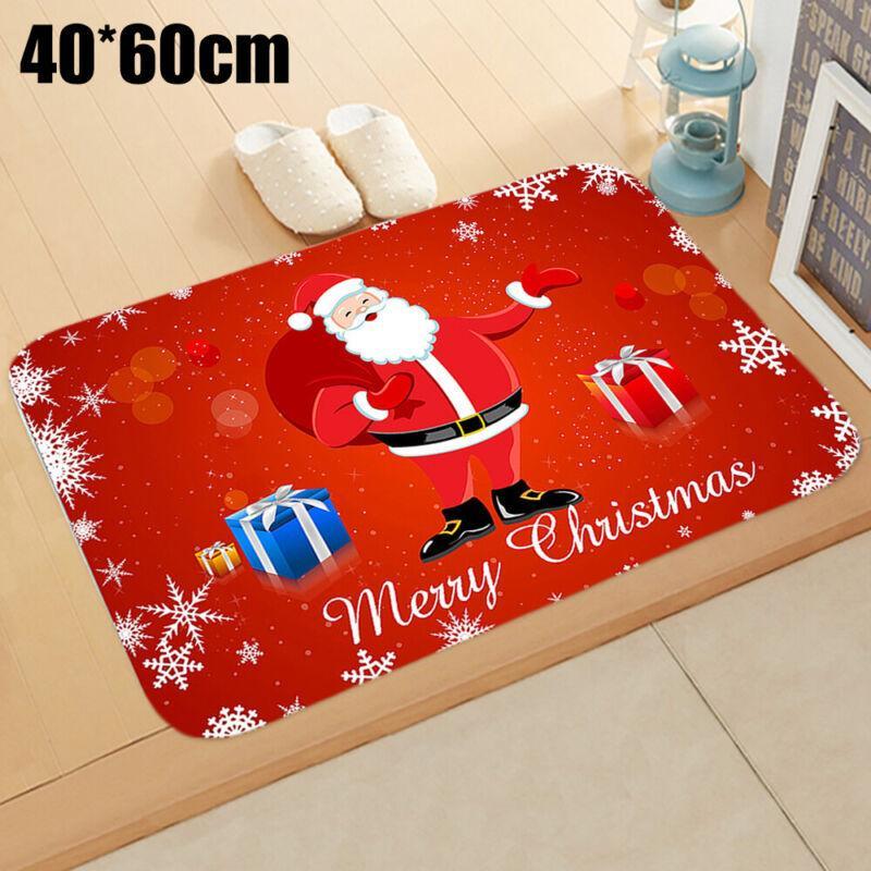 GoodGoods Christmas 3D Printed Carpet Xmas Anti-Slip Room Rug Floor Mat Indoor Decoration (8#)