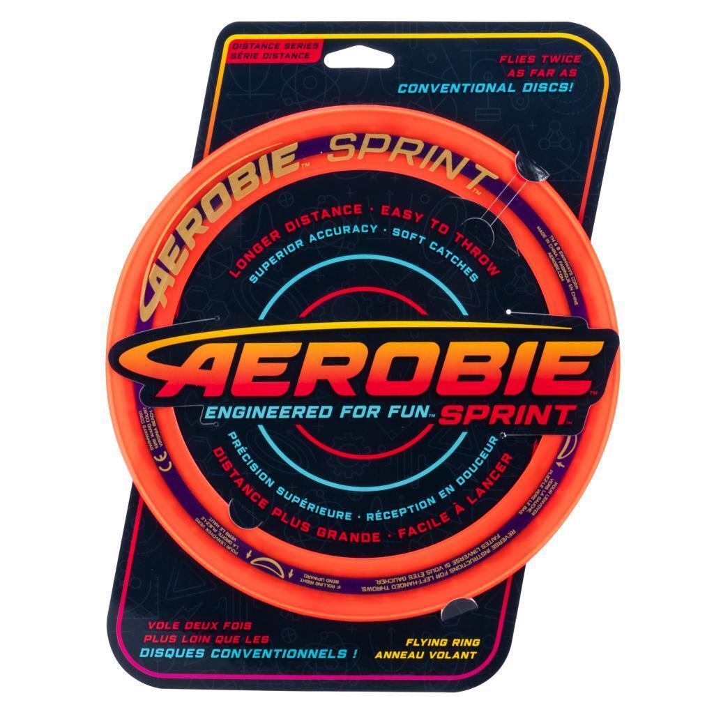 Aerobie Sprint 25cm Flying Ring Frisbee Outdoor Fun Play Beach Toy Red 7y+