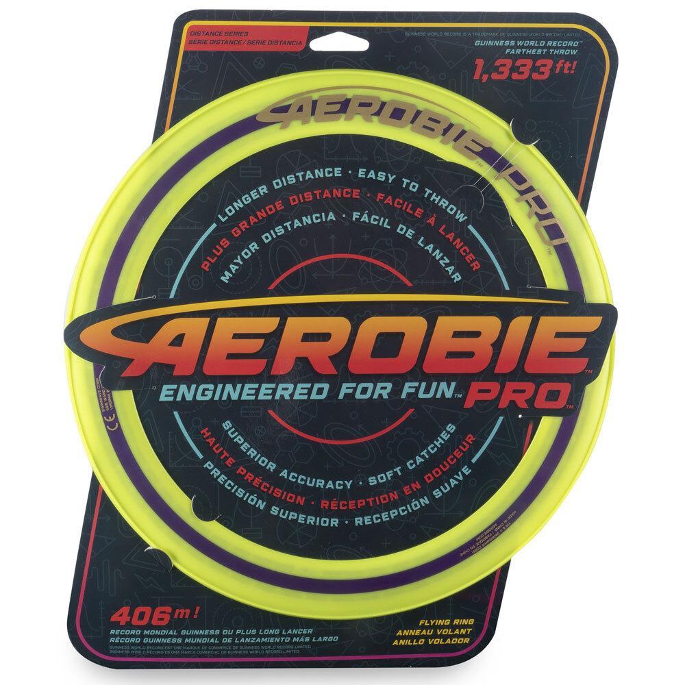 Aerobie Pro 33cm Flying Ring Frisbee Outdoor Fun Play Beach Toy Green 7y+