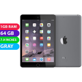 Apple iPad Mini 3 (64GB, Space Grey, Global Ver) - Excellent - Refurbished