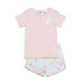 Girls PJs Size 10-16 Snugglebum Pure Cotton Short Sleeve Pyjamas Pink Fireworks