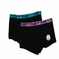 Girls Tradie 2 Pack Cotton Underwear School Shortie Briefs Black Essence (SL2) [Size: 6-8]