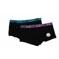 Girls Tradie 2 Pack Cotton Underwear School Shortie Briefs Black Essence (SL2) [Size: 10-12]