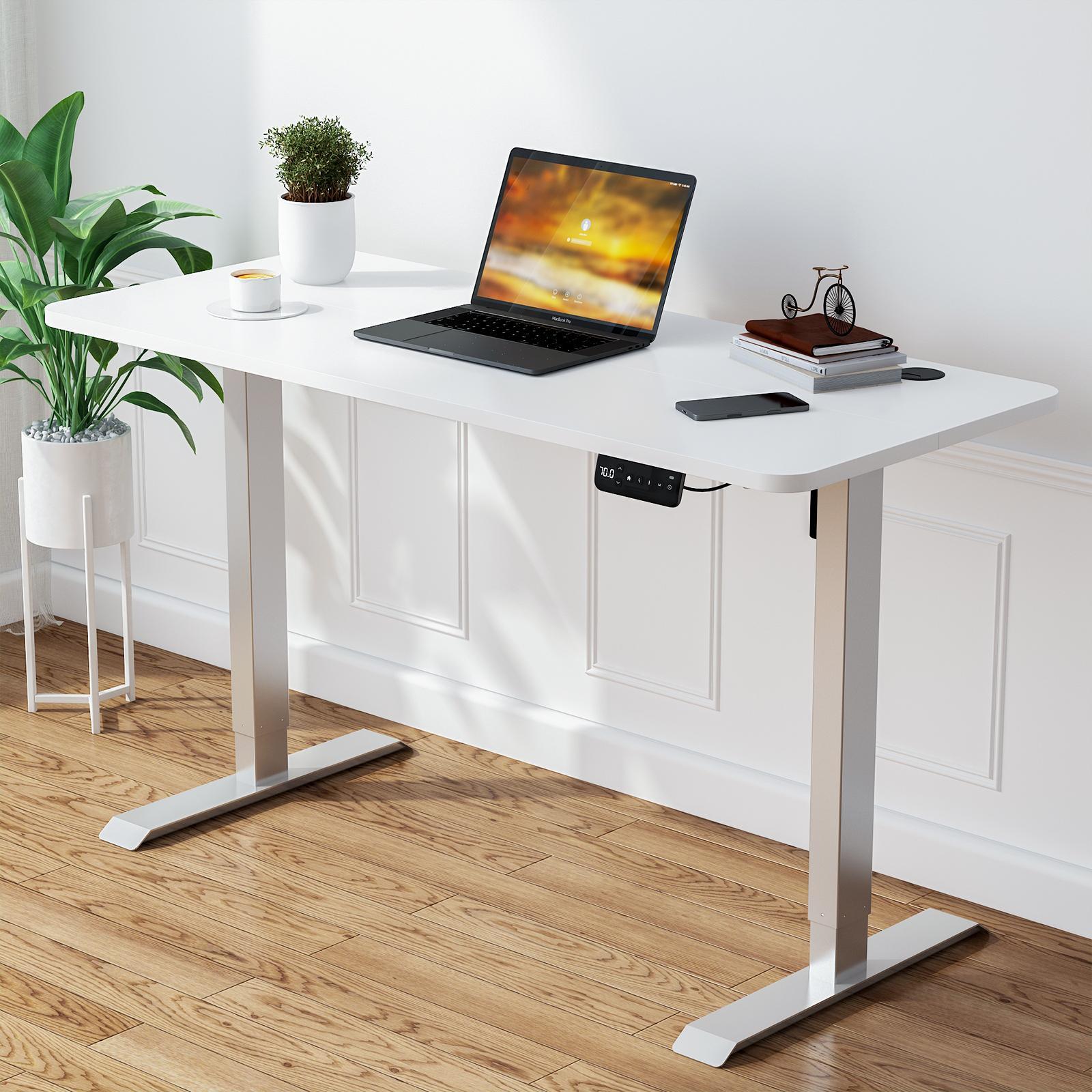 Electric Standing Desk Adjustable Height White