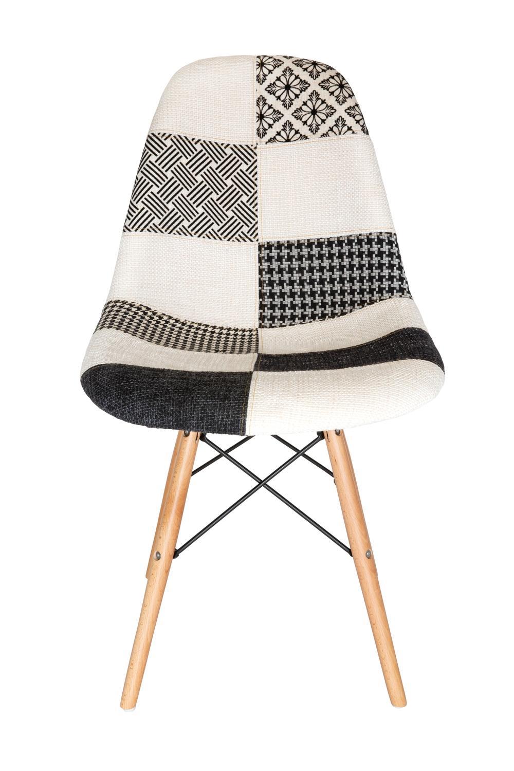 Replica Eames DSW Eiffel Chair | Multicoloured V3 & Natural