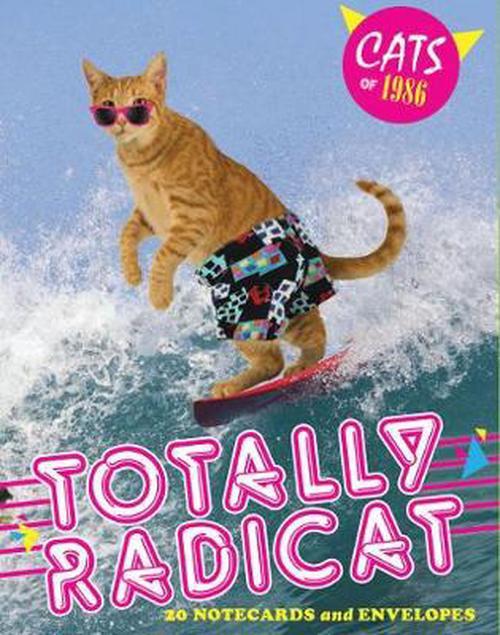 Cats of 1986: Totally Radicat! Notecards and Envelopes, 20 Piece