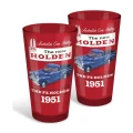 Holden Heritage Ute Set of 2 Coloured Conical Glasses