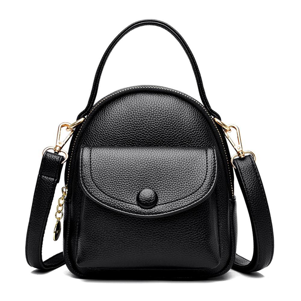 Solid Color Mini Handbags Shoulder Bags for Women PU Leather Women Bag Pack Sling bags