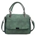 Women's Handbag Scrub Shoulder Bags for Women Large Capacity PU Leather Lady Totes Boston Bag