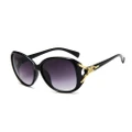 4Pcs New Sunglasses Lady Fox Head Big Frame Hollow Out Glasses Fashion Trend Gradient Glasses