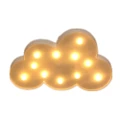 Switch Style Cloud Shape LED Night Warm Bedside Lamp Table Light Bedroom Study Room Night Light(White)