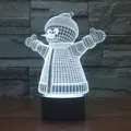 Snowman Style 3D Touch Switch Control Led Light
