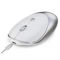 T36 2.4G Bluetooth 5.0+3.0 Three-Mode Silent Design Wireless Bluetooth Mouse (Silver)