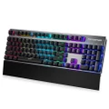 CK108 Mechanical Keyboard USB Wired Gaming Keyboard with 18 Backlight Mode，Blue Switch