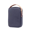 Multi-Function Headphone Charger Data Cable Storage Bag Ultra Fiber Power Pack Size: L 12X5X26Cm (Blue)