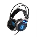 AW70 USB Interface Wired Gaming Headphones Over Ear Noise Isolating LED Light Headset, Cable Length: 2.2m