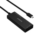 3 Ports Usb 3.0 Usb-C / Type-C Card Reader Hub With 15Cm Cable Black