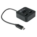 2 in 1 USB 3.1 Type-C COMBO 2 Ports HUB + Micro SD / TF Card Reader(Black)