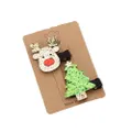 4 Sets Cute Christmas Hairpin Christmas Elk Hairpin Creative Decoration Duckbill Clip