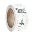 Styles Happy Birthday Theme Stickers Thank You Sealing Labels 1inch 500pcs/roll for Scrapbook Party Supplies Gift Decoration