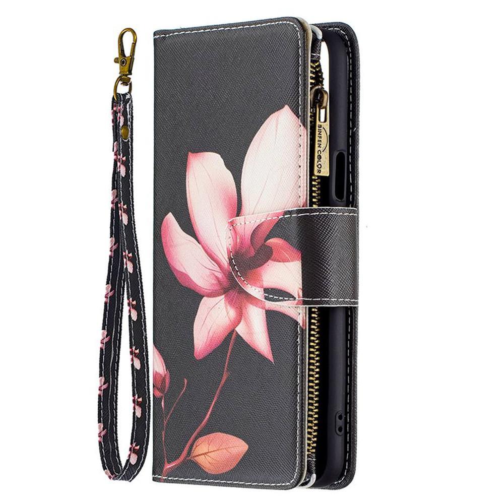 Zipper Wallet Case For LG K51 Flip PU Leather Phone Cases Phone Cover Zipper Etui Case