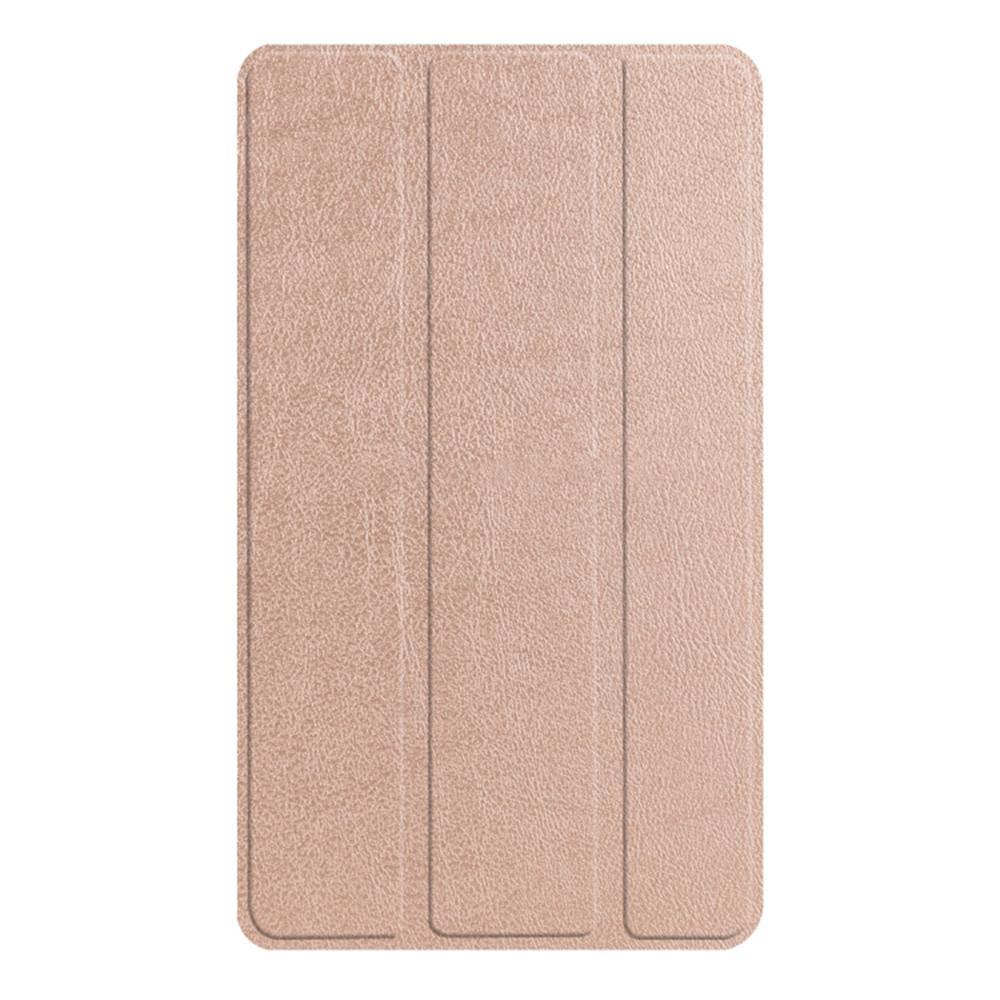 Custer Texture Horizontal Deformation Flip Leather Case for Lenovo Tab E8 TB-8304F, with Three-folding Holder (Rose Gold)