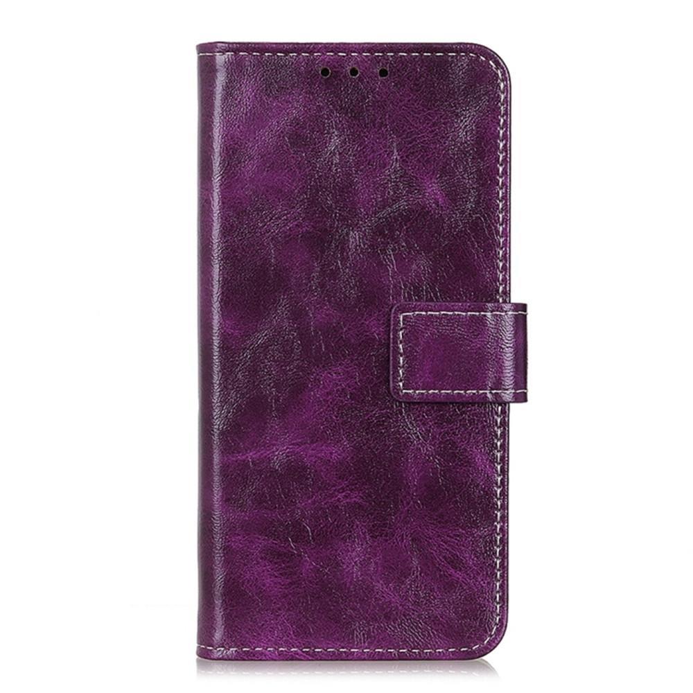 For Vodafone Smart V10 Retro Crazy Horse Texture Horizontal Flip Leather Case with Holder & Card Slots & Wallet & Photo Frame(Purple)