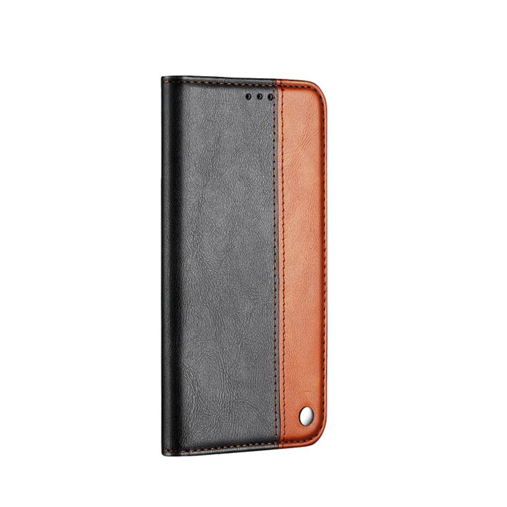 For Huawei P20 Lite Business Solid Color Stitching Horizontal Flip Leather Case, with Holder & Card Slots & Wallet & Lanyard(Brown)